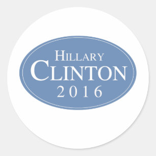 Sticker Rond HILLARY CLINTON 2016 OVALESQUE -.png