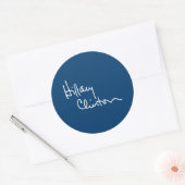 Sticker Rond Hillary Clinton Autograph (blanc) -.png (Enveloppe)