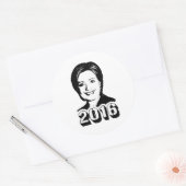 Sticker Rond HILLARY CLINTON EN 2016.png (Enveloppe)