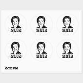 Sticker Rond HILLARY CLINTON EN 2016.png (Feuille)