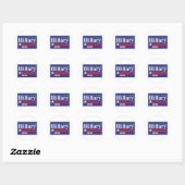 Sticker Rond Hillary Clinton pour le président 2016 (Feuille)