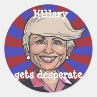 Hillary obtient désespérément-Trump cheveux drôle
