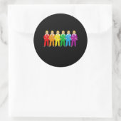 Sticker Rond Hillary Pantsuit Pride - (Sac)