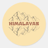 Sticker Rond Himalaya (Devant)