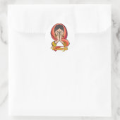 Sticker Rond Hindu Namaste (Sac)