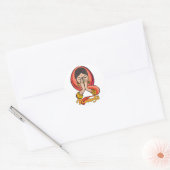Sticker Rond Hindu Namaste (Enveloppe)