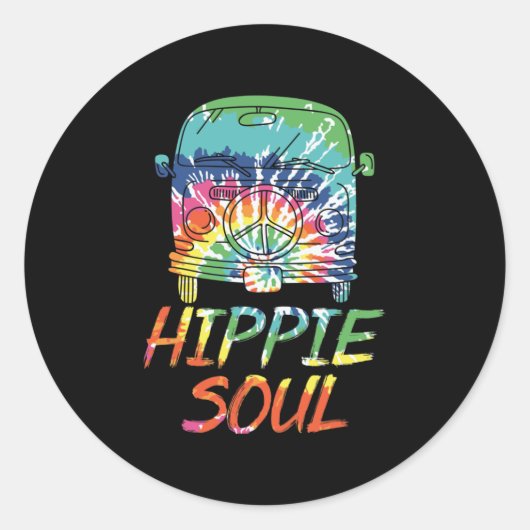 Sticker Rond Hippie Soul (Devant)