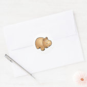 Sticker Rond Hippo (Enveloppe)