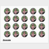 Sticker Rond Hippo affamé (Feuille)