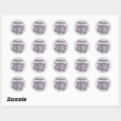 Sticker Rond Hippo mignon (Feuille)