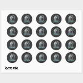 Sticker Rond Hippo Radiant Moo Deng (Feuille)