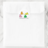 Sticker Rond Hippopotames affamés ! -Autocollant (Sac)