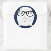Sticker Rond Hipster Pigster (Sac)