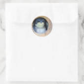 Sticker Rond Hirondelle d'arbre-bébé (Sac)