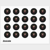 STICKER ROND HIS & HERS CHRISTMAS CHEER (Feuille)