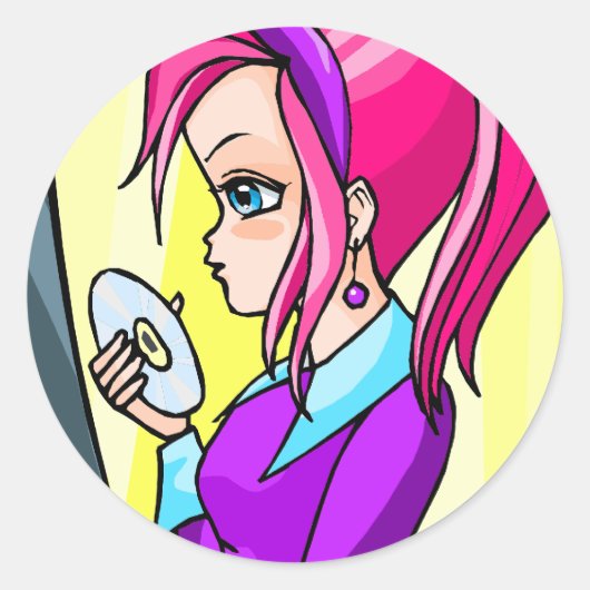 Sticker Rond Hisako (Devant)