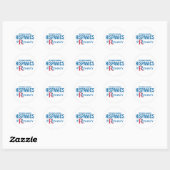 Sticker Rond Hispaniques pour Romney (Feuille)