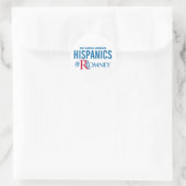 Sticker Rond Hispaniques pour Romney (Sac)