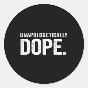 Sticker Rond Histo noir afro-américain sans excuses