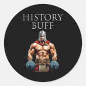 Sticker Rond Histoire Buff Roman Centurion (Devant)