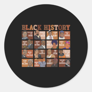 Sticker Rond Histoire de la fierté de la puissance noire africa