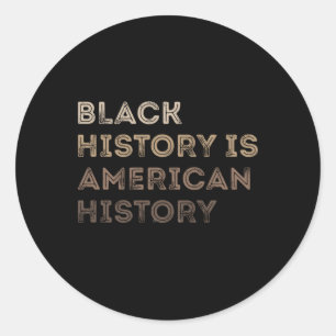 Sticker Rond Histoire de la fierté de la puissance noire africa