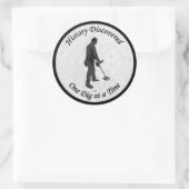 Sticker Rond Histoire Découverte YouTube canal thème autocollan (Sac)