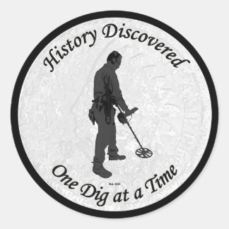 Sticker Rond Histoire Découverte YouTube canal thème autocollan