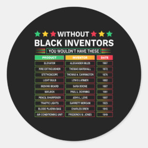 Sticker Rond Histoire Des Inventeurs Noirs Oubliés Histoire Noi
