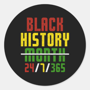 Sticker Rond Histoire des Noirs 365 Junetdix Africains-Américai