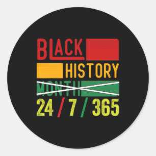 Sticker Rond Histoire des Noirs 365 Mois de l'Histoire des Noir