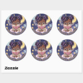 Sticker Rond Histoire du soir (Feuille)
