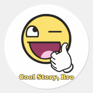 Sticker Rond Histoire impressionnante