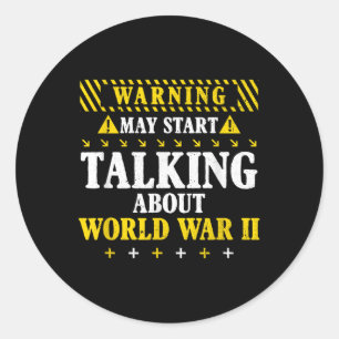 Sticker Rond Histoire L'Avertissement D'Amoureux Peut Commencer