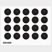 Sticker Rond Histoire noire (Feuille)