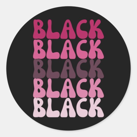 Sticker Rond Histoire noire2 (Devant)