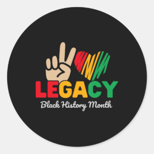 Sticker Rond Histoire noire Mois de l'histoire noire Africain-A