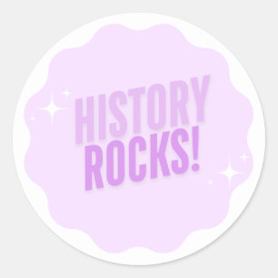 Sticker Rond HISTORYROCKS ! Stickers-Cadeaux pour enseignants