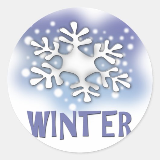 Sticker Rond Hiver (Devant)
