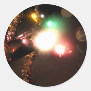 Sticker Rond Hiver lumineux