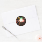 Sticker Rond Hiver lumineux (Enveloppe)