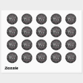 Sticker Rond Hiver ONE derland Chalkboard 1er anniversaire (Feuille)