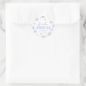 Sticker Rond Hiver ONE derland Flocon de neige 1er anniversaire (Sac)