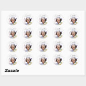 Sticker Rond HM Queen Elizabeth II (Feuille)