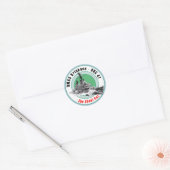 Sticker Rond HMAS Brisbane DDG 41 (Enveloppe)
