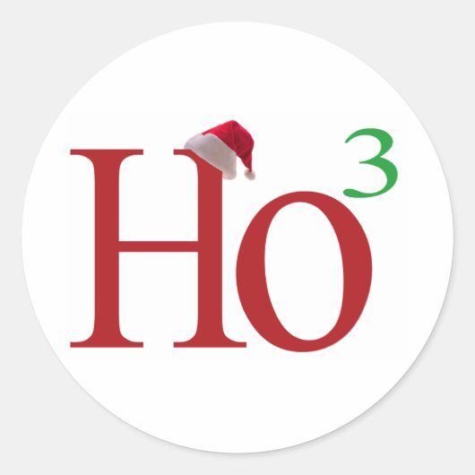 Sticker Rond Ho3 ( Ho Ho Ho Ho ) (Devant)