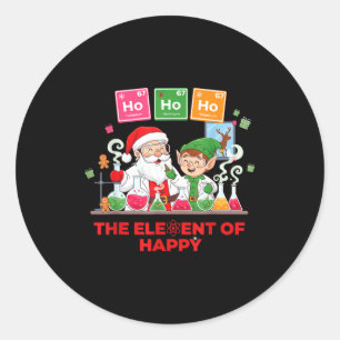 Sticker Rond Ho Ho Ho Holmium Chimie Élément 67 Mème De Péri