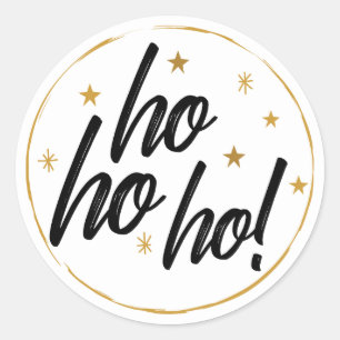 Sticker Rond Ho ho ! Les étoiles d'or