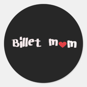Sticker Rond Hockey Billet Maman