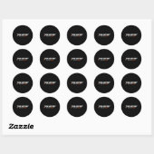 Sticker Rond Hockey Enforcer Orange 2 (Feuille)
